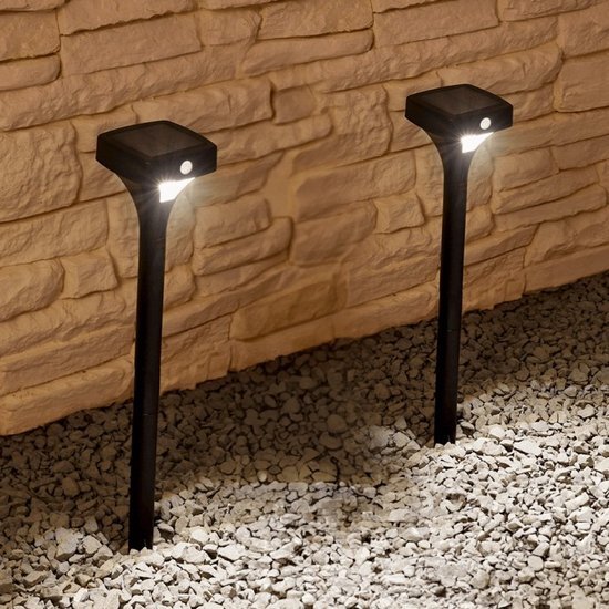 LedKoning Solar priklamp Move II padverlichting zwart met bewegingssensor