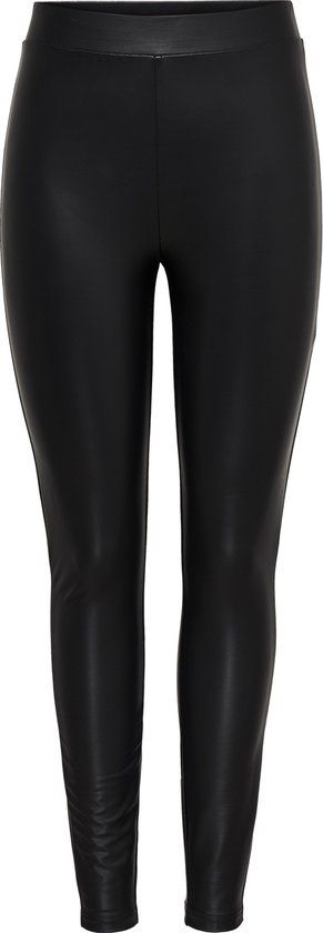 ONLY Cool Coated Dames Legging - Zwart - Maat 36-38