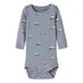 NAME IT BABY romper met print - zachtblauw