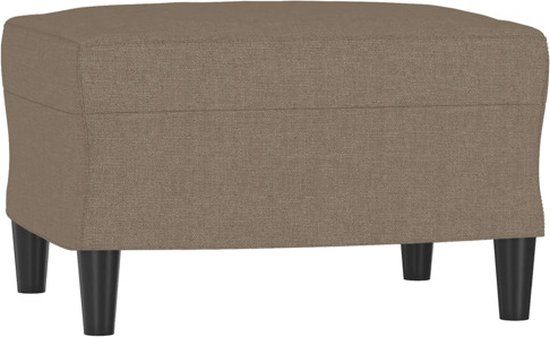 VidaXL Voetenbank 60x50x41 cm stof taupe