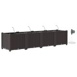 vidaXL Plantenbak Bruin 160 x 40 x 37,5 cm Staal