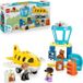 LEGO DUPLO Mijn Stad 10443, Eerste vlucht naar het vliegveld, 2 figuren, een rolbaar vliegtuig, educatief speelgoed vanaf 2 jaar