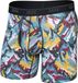 SAXX Boxershort Quest Quick-Dry Mesh - Boxer met BallPark Pouch® - Onderbroek Sneldrogend & lichtgewicht - Prism Peaks - Multicolor - S