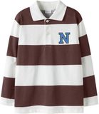 Name it Gestreepte Polo Regular Fit Kinderen Lange Mouw Katoen Andorra