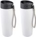 Inspirion Gmbh Thermosbeker - 2x - Koffie/thee reisbeker - Isoleerbeker - wit - 380 ml