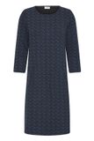 fransa - FRLELANI DR 1 - Dames - Jurk - Navy/Black Multi - L