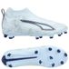 PUMA Ultra 6 Match Laceless + FG/AG Dreamrush - Bleu glacé/Blanc/Bleu Enfant, pointure 38½