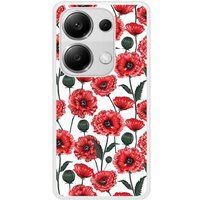 Xiaomi Redmi Note Fleurs de pavot Verstevigd hoesje met sublimatie bedrukking