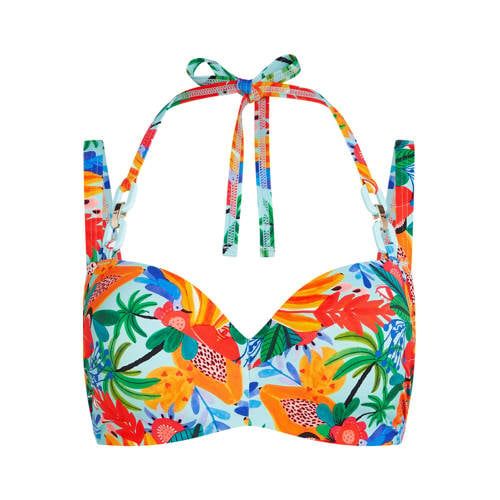 Marlies Dekkers Paradisa Voorgevormde Beugel Bikinitop Turquoise/Oranje/Groen