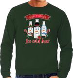 Bellatio Decorations Pull de Noël Moche/Sweater Hommes - Bière Glaciale - Vert - Christmas Beer XXL