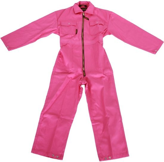 MM MM Kinderoverall katoen roze - maat 140