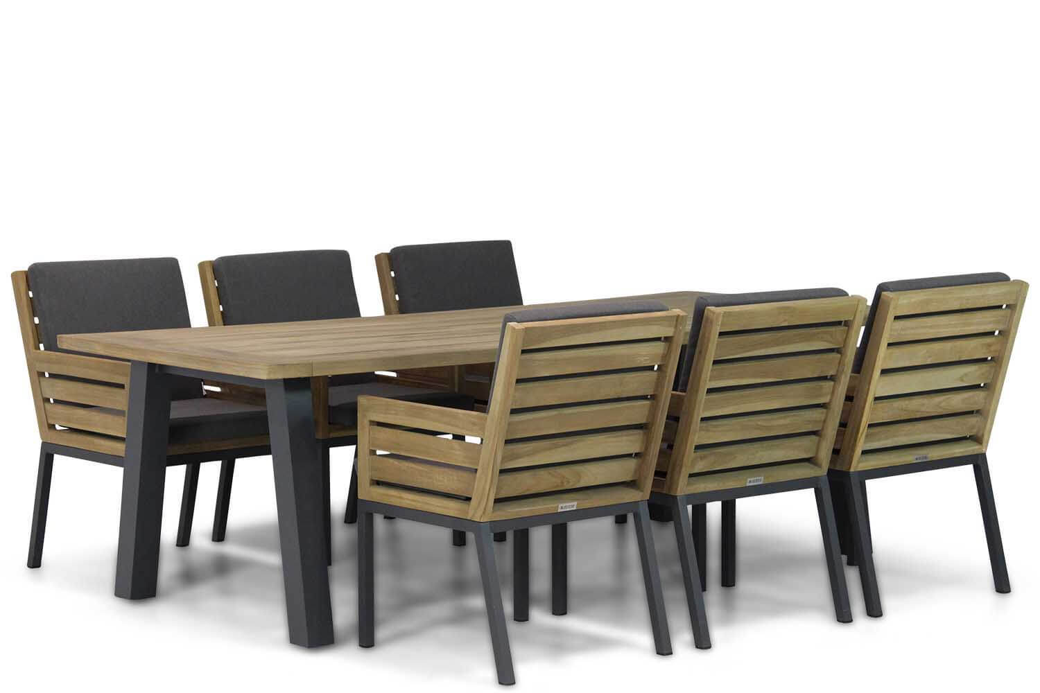 Lifestyle Garden Furniture Lifestyle Dakota/Glasgow 240 cm dining tuinset 7-delig