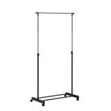 De Honey Can Do GAR-01122 Kledingrek met verstelbare hoogte, roestvrij staal, chroom, 5,71 x 15,24 x 86,36 cm