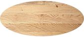 vidaXL Tafelblad ovaal massief eikenhout 140x60x2 cm