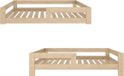 Need Sleep Montessori Kinderbed Vloerbed met Uitvalbescherming - Naturel Hout - 90x200 cm