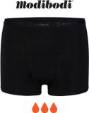 Modibodi Menstruatie Ondergoed Super Absorberend Dames Klassieke Boyshort Zwart 38