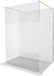 Mexen Kioto paroi de douche autoportant 110 x 200 cm, transparent/frost 8 mm, or brossé