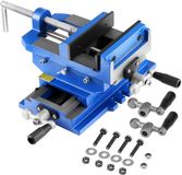 VEVOR Machinebankschroef, Bekbreedte 15,24CM, 2-Weg Xy-As Kruisbankschroef, Bekopening 14,478CM, Werkbankklem, voor Houtbewerking, Boor- en Freesmachine