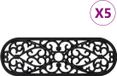 vidaXL Trapmatten 5 st 25x75 cm rubber