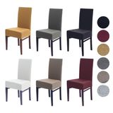 Easy Stoelhoes, wasbaar, rekbaar, afneembaar, grijs, elastische stoelbescherming (2 stuks) | eetkamer