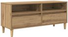 vidaXL Meuble TV 100 x 34,5 x 44,5 cm Chêne Artisan Bois composite