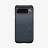 Spigen Tough Armor Étui pour Google Pixel 9 Pro XL - Coque arrière avec béquille, Metal Slate