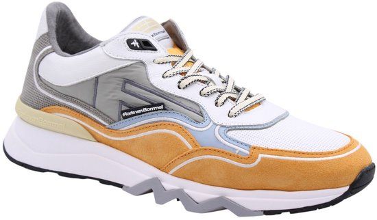 Floris van Bommel - Lage sneakers - Oranje - Heren - Leer - Maat 41