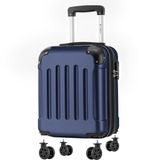 YONSLY Cabinekoffer met Afneembare Wielen - 46x31x20 cm - 25L - Donkerblauw