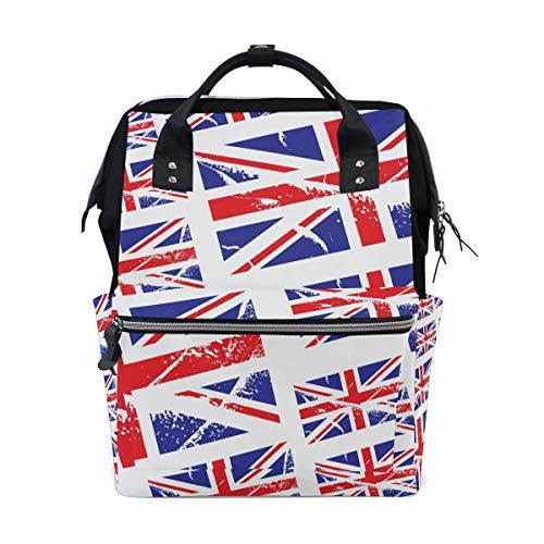 MONTOJ Britse Vlag Canvas Rugzak Reiscampus Rugzak - 5601224249975