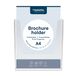 EUROPEL A4 brochurehouder, transparant acryl, wandbevestiging, displaystandaard, dispenser, brochure, flyer, menu, kantoor, restaurant, hotel, café