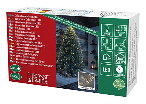 KONSTSMIDE 6371-160 LED-lichtketting "Sterrenlametta" - Binnen - 200 LED's