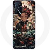 Oppo Hoesje voor Oppo A16 Demon Slayer Tanjiro Anime Manga