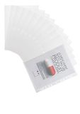 Tarifold 510230 – verpakking met 12 geperforeerde kunststof hoesjes, A4, envelop, klittenbandsluiting, Green Line, polypropyleen, recyclebaar, transparant
