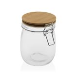 Versa Glazen pot 750 ml Kristal Bamboe
