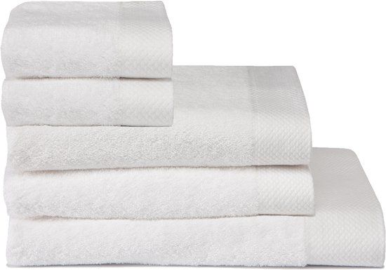 Seahorse combiset Pure 5 delige badtextielset white (2xGD+2BD+1xDL)