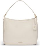 Lazarotti Leren Schoudertas Bologna Leather Hobo Creme White Crème