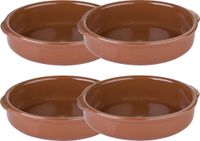 Regas Ovenschalen - terracotta - 8x stuks - D20 cm - aardewerk - 400 ml - Tapas schalen