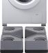Merkloos Anti Trillingsmat Wasmachine - en Wasdroger - Geluidsdempende Antislip Mat - Rubber Mat Trillingsdempers - Trillingsdempers wasmachine – Extra dik - Voetjes wasmachine & droger - Wasmachine demper – Anti trillings - vibratie - dempers pads – Antislip