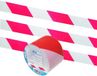 Merkloos Afzetlint - 3x - Rood/Wit - 100 Meter x 75 mm - Markeerlint Veiligheid