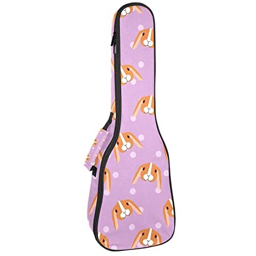 Mersov Tenor Ukulele Gigbag Waterdichte Ukelele Case Gewatteerde Rugzak, Geweldig voor Sopraan Concert (21/23/24") Roze Huisdier