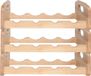 Cosy & Trendy Casier à vin pour 12 bouteilles - Couleur bois - Empilable - 45 x 22 x 12 cm