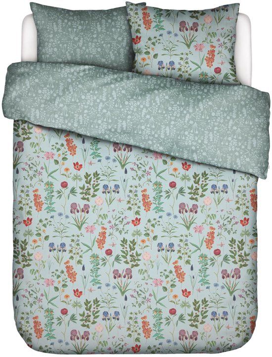 Essenza Marigold Dekbedovertrek Pastelblauw - Lits-Jumeaux XL – 260x200/220 cm