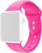 By Qubix Qubix - Siliconen sportbandje - Roze - Dubbele druksluiting - Geschikt voor Apple Watch 44mm / 45mm / 46mm / 49mm