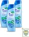 Head & Shoulders 3 x Anti-roos shampoo Pure Intense Extra verkoelend 250 ml
