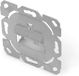 DIGITUS Aansluiting voor Keystone-module - 2 poorten - 45° hoekig - Designbaar - Zonder frame/omlijsting - Grijs