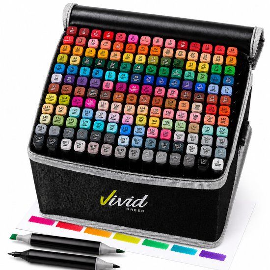 Vivid Green Twinmarkers 168 stuks - 8720618602114