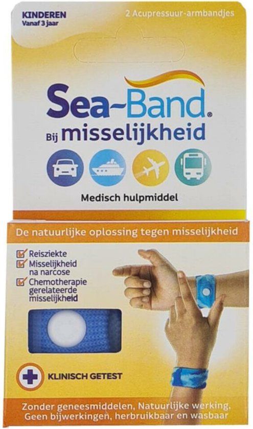 Seaband - Polsband - Kinderen - Blauw - 2 stuks