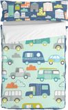 HappyFriday Moshi Moshi Holidays Gewatteerd beddengoed met ritssluiting Multicolour 105 x 200 cm