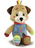 Clementoni Baby Kinderknuffel, Pete The Puppy, sensorisch leerspeelgoed, kinderen 0 maanden, meerkleurig - 17905