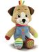 Clementoni Baby Kinderknuffel, Pete The Puppy, sensorisch leerspeelgoed, kinderen 0 maanden, meerkleurig - 17905